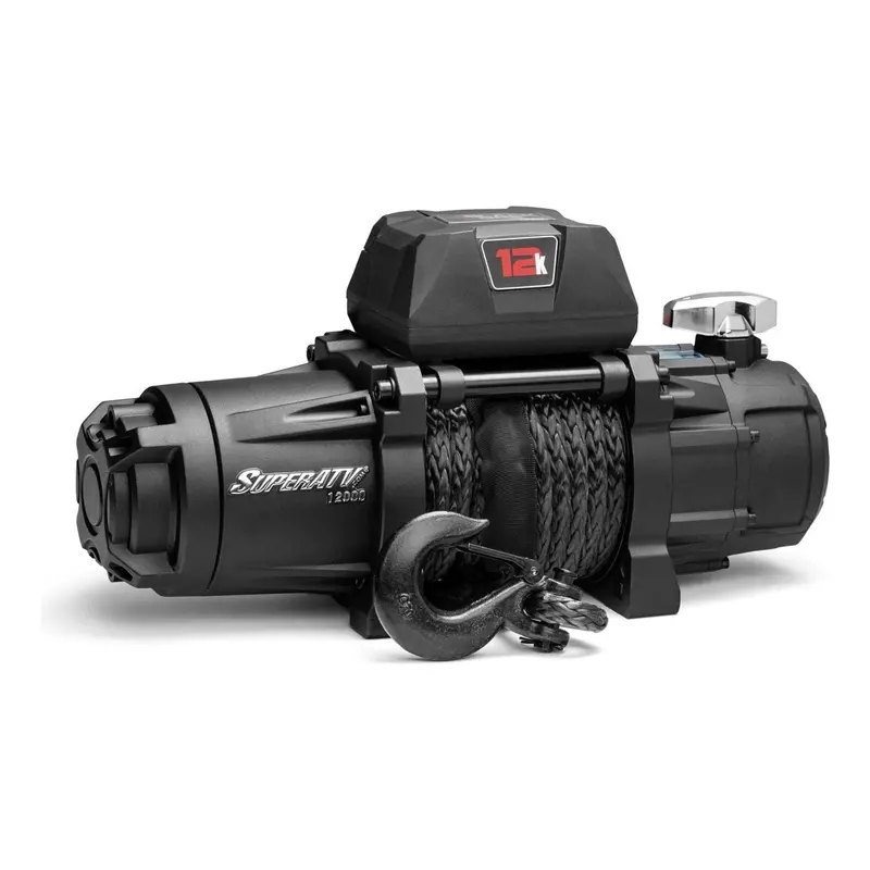 12,000 Lb. Winch With Wireless Remote & Synthetic Rope 1