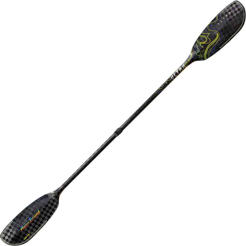Aqua Bound Ultralight Tetra Carbon Straight Shaft Versa-Lok 2-Piece Kayak Paddle 1
