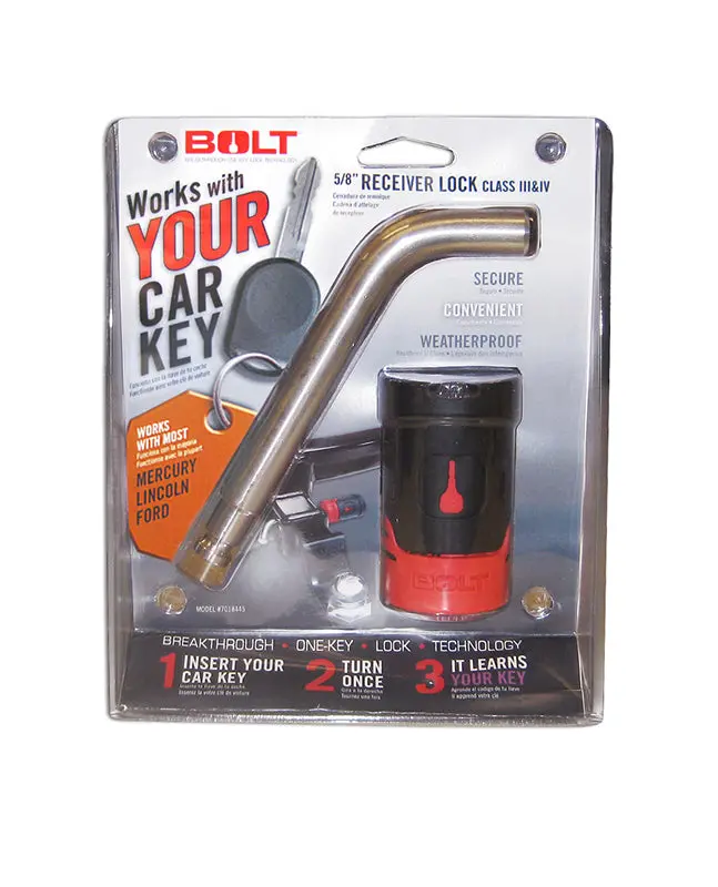Bolt Locks 7018447 Receiver Hitch Lock – 5/8" – Ford Dual Side Cut Keyed 1