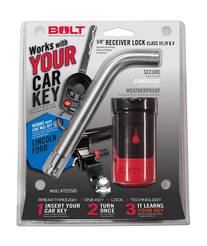 Bolt Locks 7023585 Receiver Hitch Lock – 5/8" – Ford Single Side Cut Keyed 1