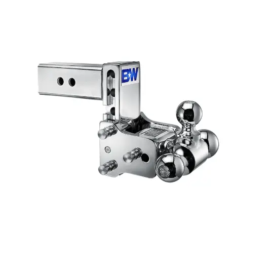 B&W Ts20048c Tow & Stow Adjustable Triple Ball Mount – 2½" Receiver, 5" Drop 1