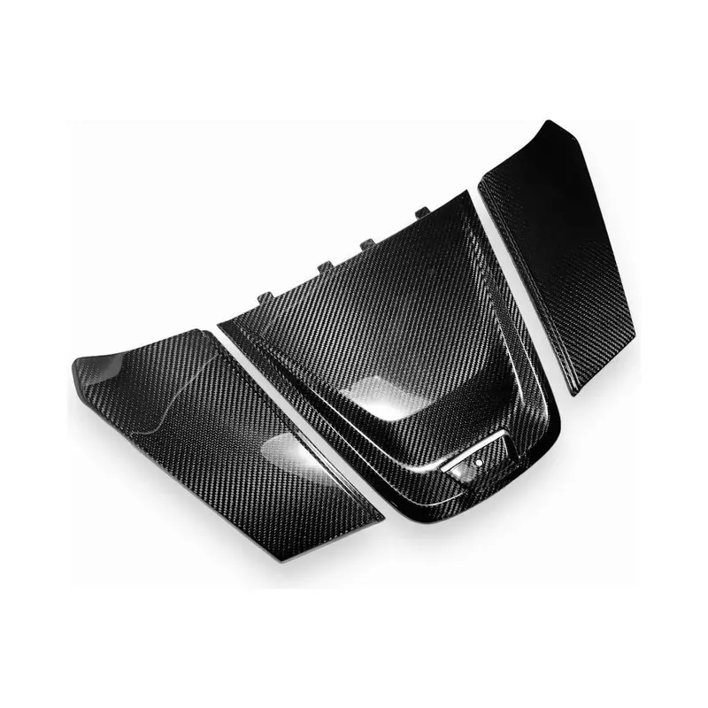 Can Am Maverick R Carbon Fiber 3-Piece Upper Center Dash Trim Kit 1