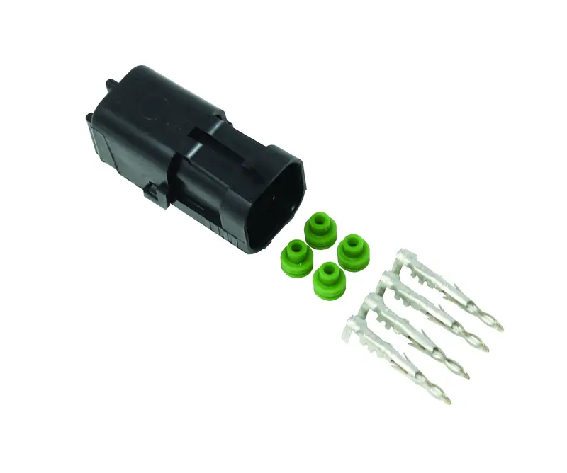 Connector- Weather Pack, 4 Way Male 1
