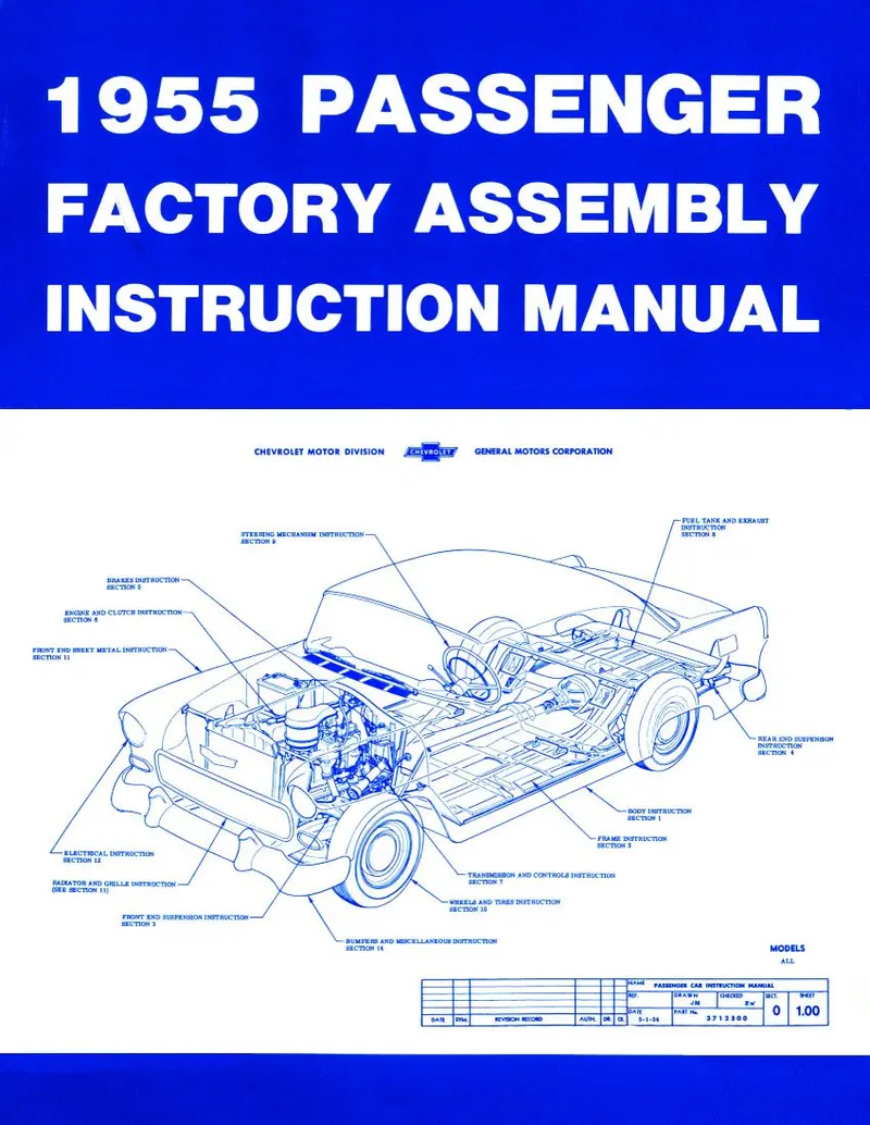 Factory Assembly Manual - 55 Chevy Passenger 1