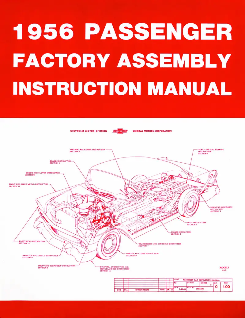Factory Assembly Manual - 56 Chevy Passenger 1