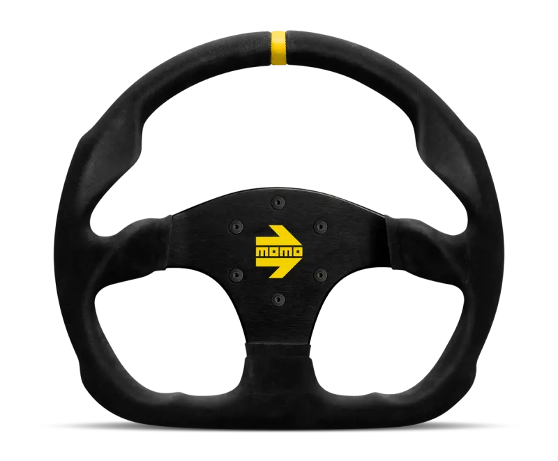 Momo Mod30 Steering Wheel 320 Mm -  Black Suede/Black Spokes/1 Stripe 1