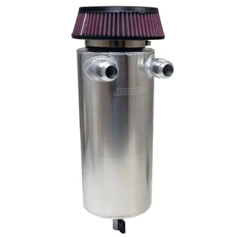 Moroso 6In Diameter Dual -16An Inlet Aluminum Breather Tank Catch Can 1