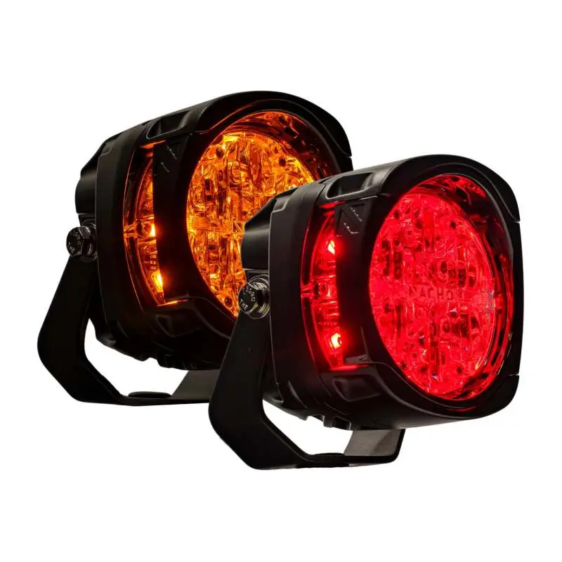 Nacho Lighting Quatro Chase - Amber/Red (Pair) 1