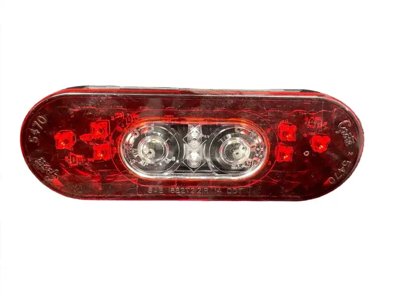 Oval Taillight With Back Up Light For Wilson Trailers 1