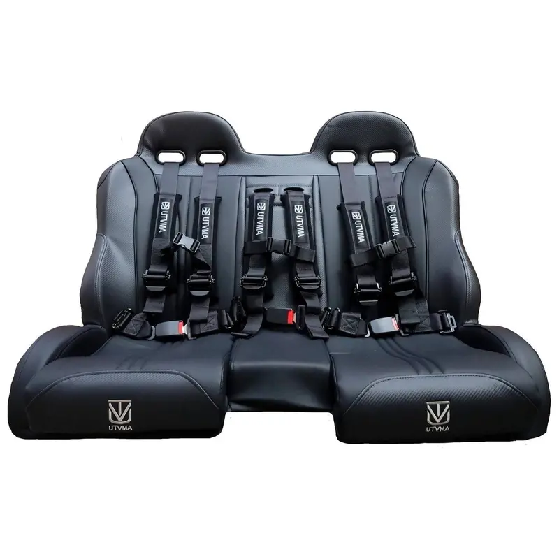 Polaris Rzr Xp Front / Rear Bench Seat With Harnesses 1