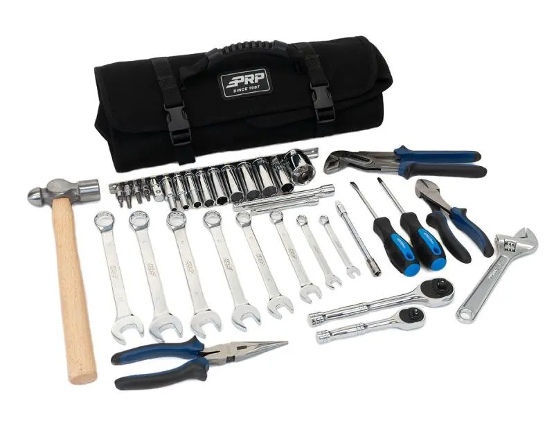 Prp 35Pc Can-Am Roll Up Tool Bag Tool Kit - Black 1