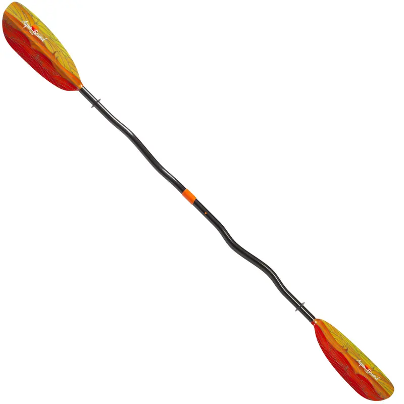 Reboxed Aqua Bound Tango Fiberglass Bent Shaft 2-Piece Kayak Paddle 1
