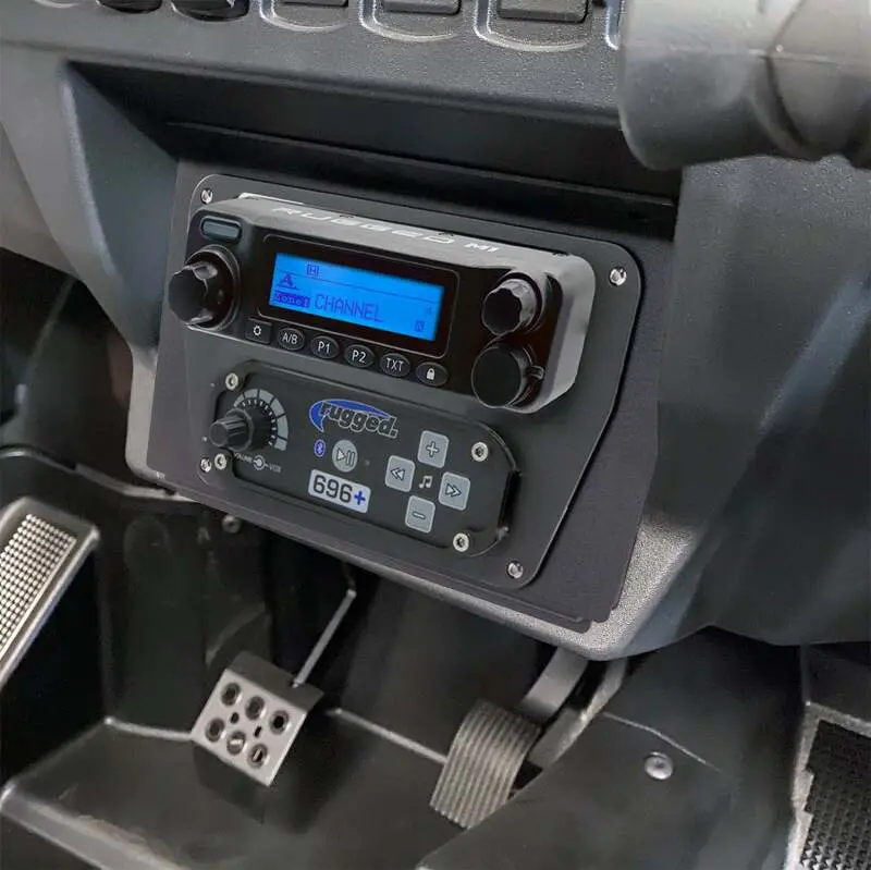 Rugged Radios Polaris Rzr Xp 1000 Complete Comm Kit W/Bt 2-Way Radio 696 Plus / M1 Vhf Bus Band 1