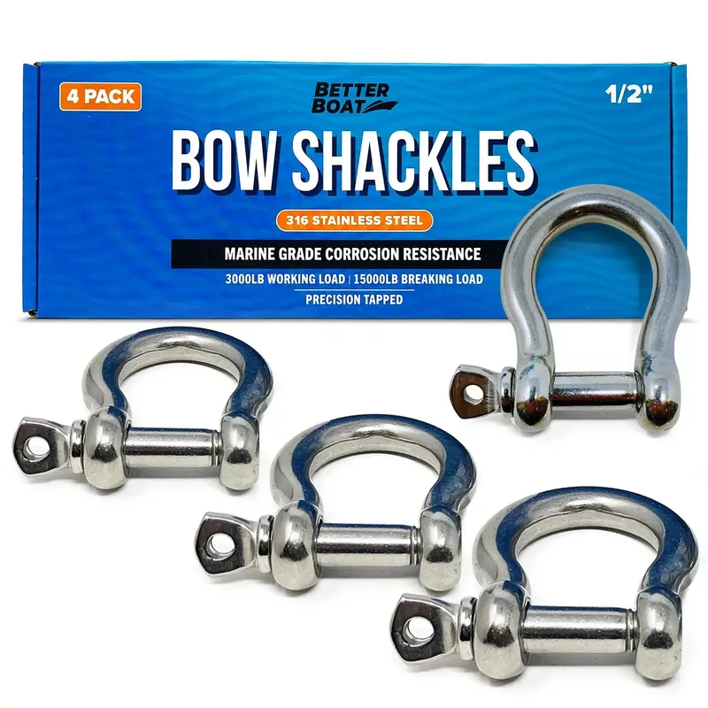 Stainless Steel Bow Shackles 1