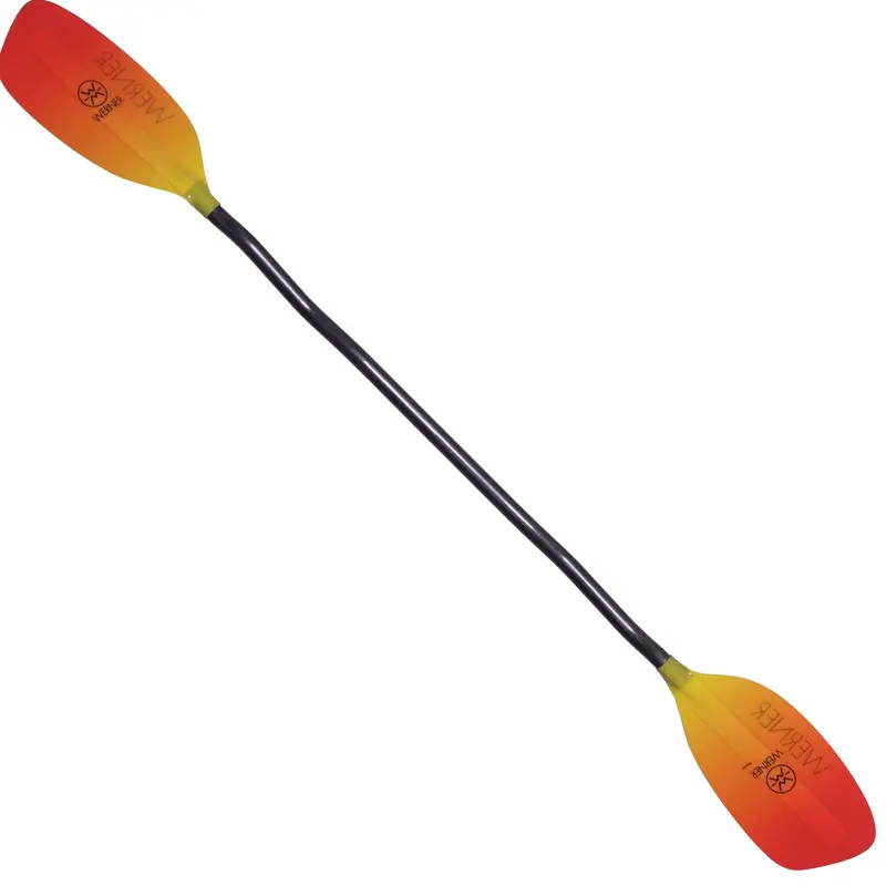Werner Player Fiberglass Bent Shaft Whitewater Kayak Paddle 1