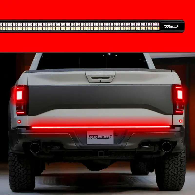 Xk Glow Truck Tailgate Light W/ Chasing Turn Signal & Built-In Error Canceller - 3Rd Gen 48In 1