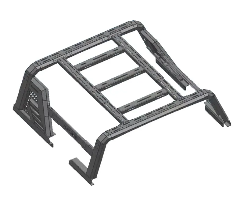 Black Horse Off-Road Armour Ii Roof Basket – Modular Steel Cargo Carrier With Reinforced Mounting 1