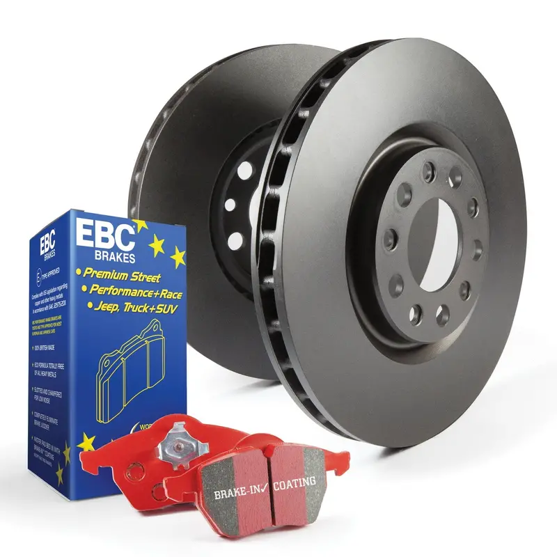 Ebc Brakes Redstuff High-Performance Pad & Rk Slotted Rotor Kit 1