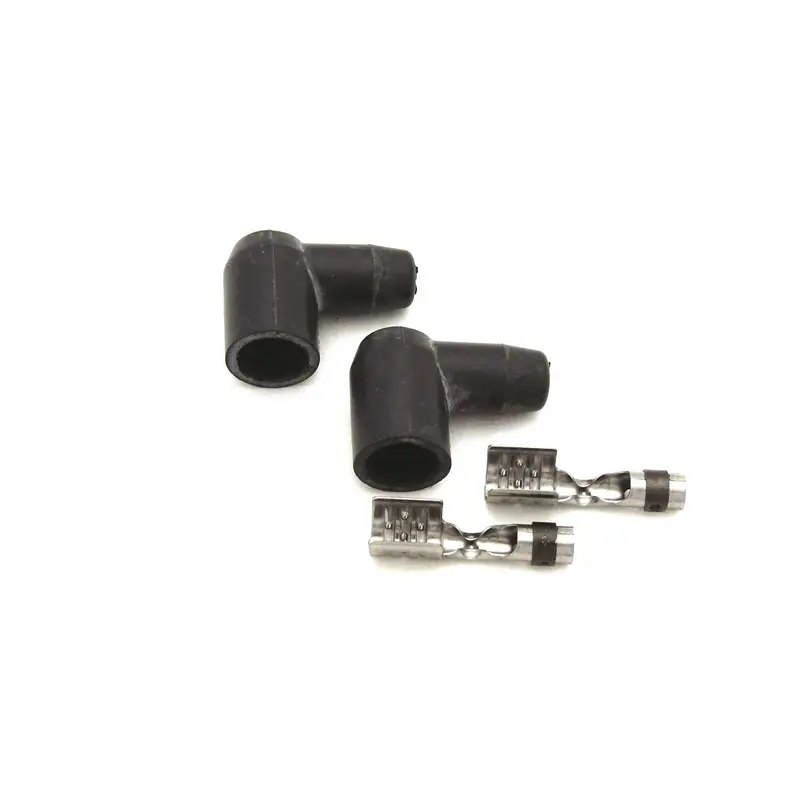 Fast 255-0025-2 Pack Of Two 90° High-Temp Spark Plug Boots With Pre-Crimped Terminals 1