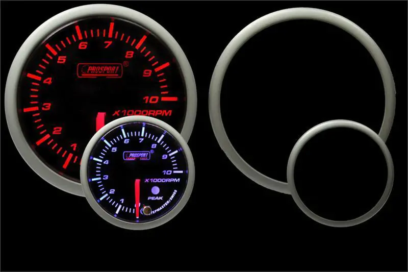 Prosport 216Smtaswl270-Pk 3-3/8-Inch Tachometer – Premium Analog Gauge, 0–10,000 Rpm 1