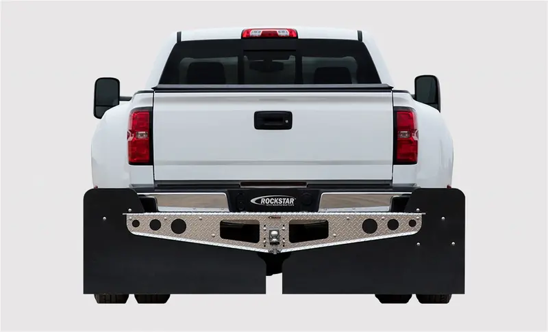 Rockstar A10100423 Heavy-Duty Hitch-Mount Mud Flaps – 3Xl W/ Aluminum Frame & Stabilizer 1