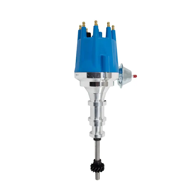 Top Street Performance Jm7742Bl Y-Block Distributor – Ready-To-Run, Blue Cap, Fits 272–312 Cid Ford V8S 1